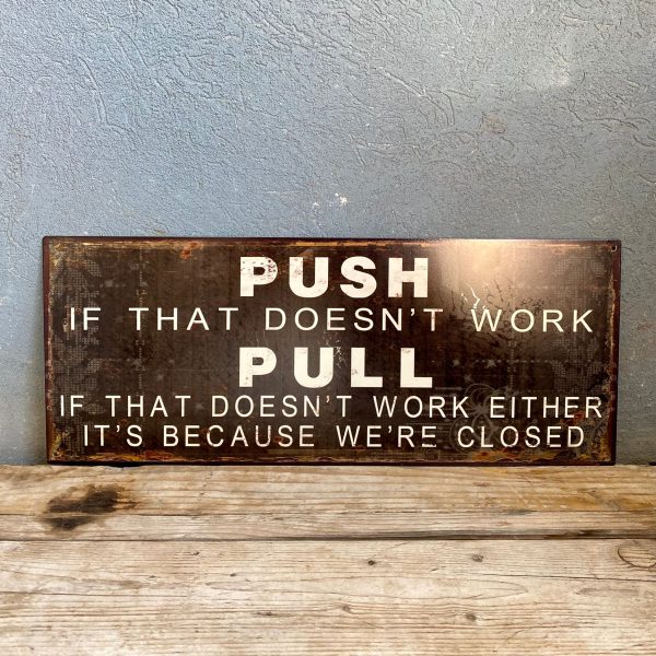 שלט פח PUSH\PULL