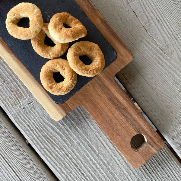 מגש עץ ואבן