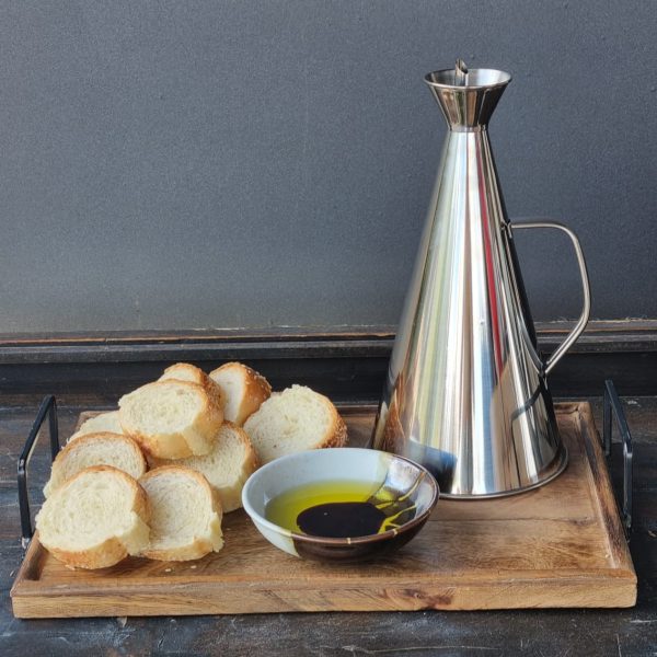 מיכל נירוסטה לשמן זית – 1000 מ”ל