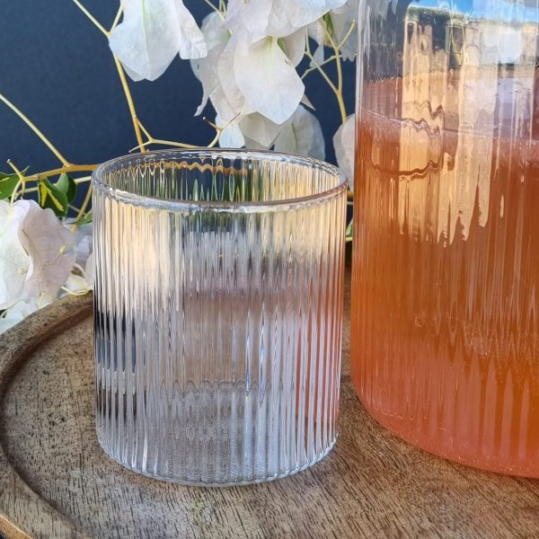 שישיית כוסות זכוכית נמוכות