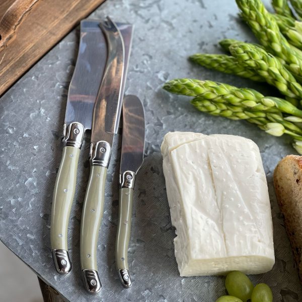 סט סכיני גבינה- ירוק