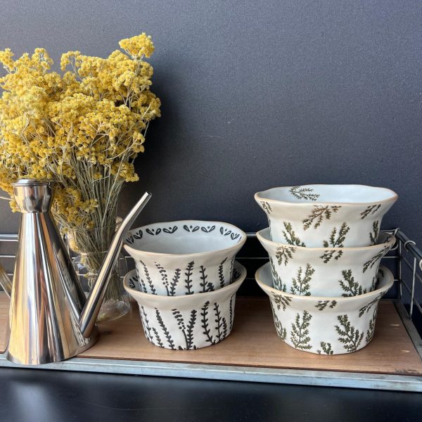 קערות קרמיקה מעוטרות